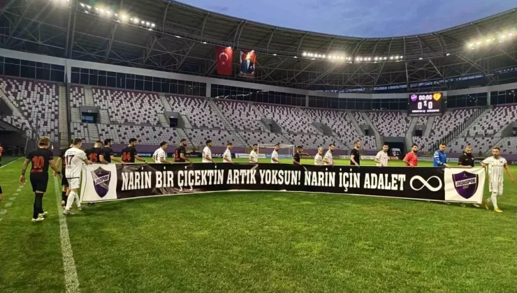 Orduspor 1967-Edirnespor Maçında Narin Güran Anısına Pankart Açıldı